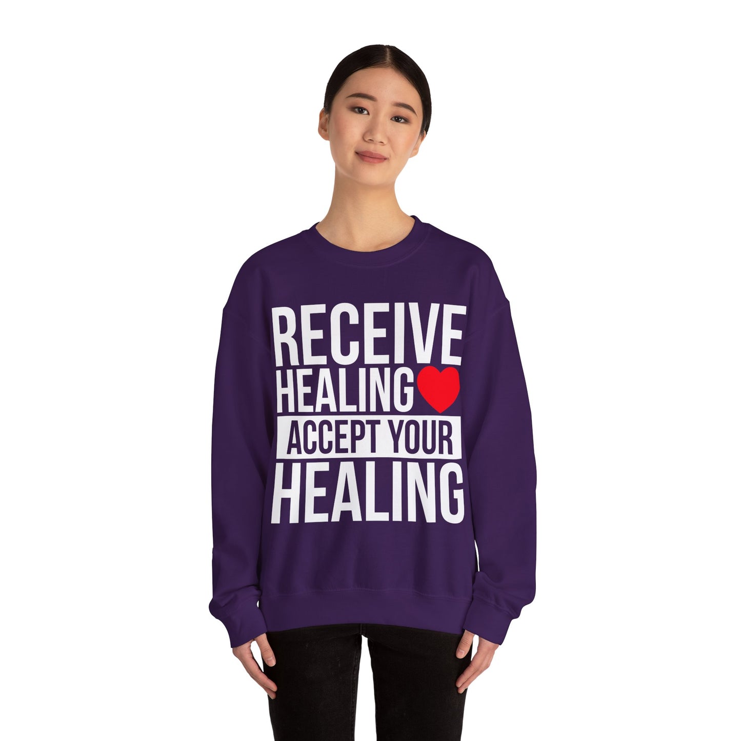 Receive Healing Crewneck Sweatshirt - Unisex Heavy Blend