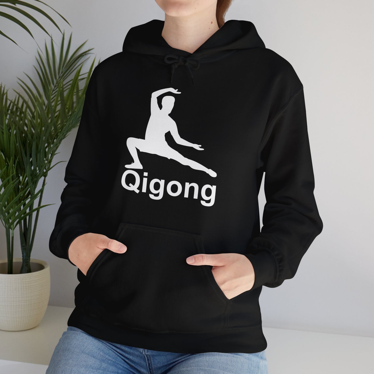 Qigong Unisex Heavy Blend Hooded Sweatshirt