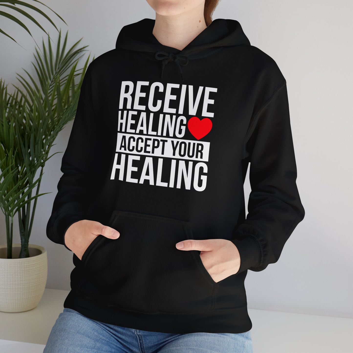Receive Healing Unisex Heavy Blend Hooded Sweatshirt