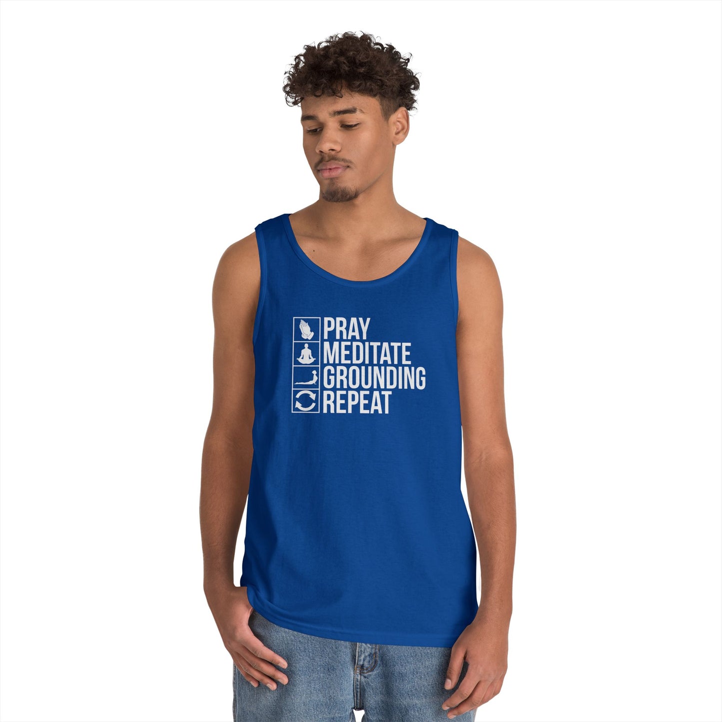 Repeat Unisex Heavy Cotton Tank Top