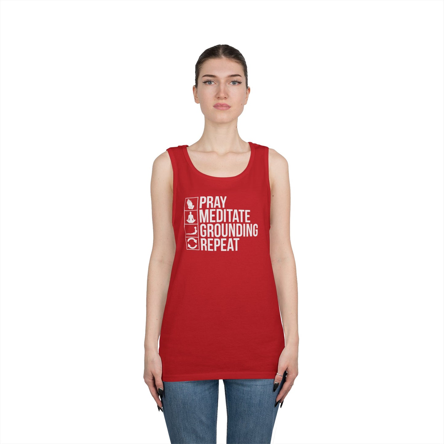 Repeat Unisex Heavy Cotton Tank Top