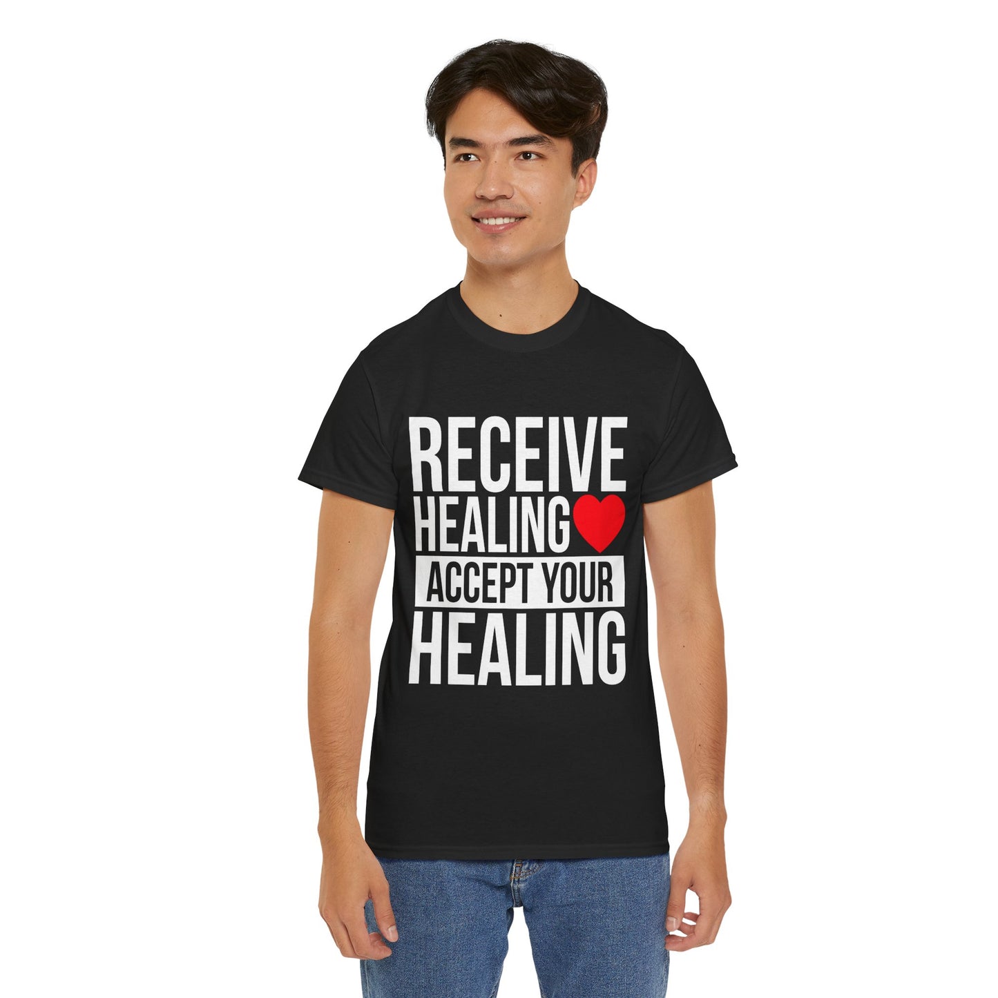 Unisex Heart Healing Heavy Cotton Tee