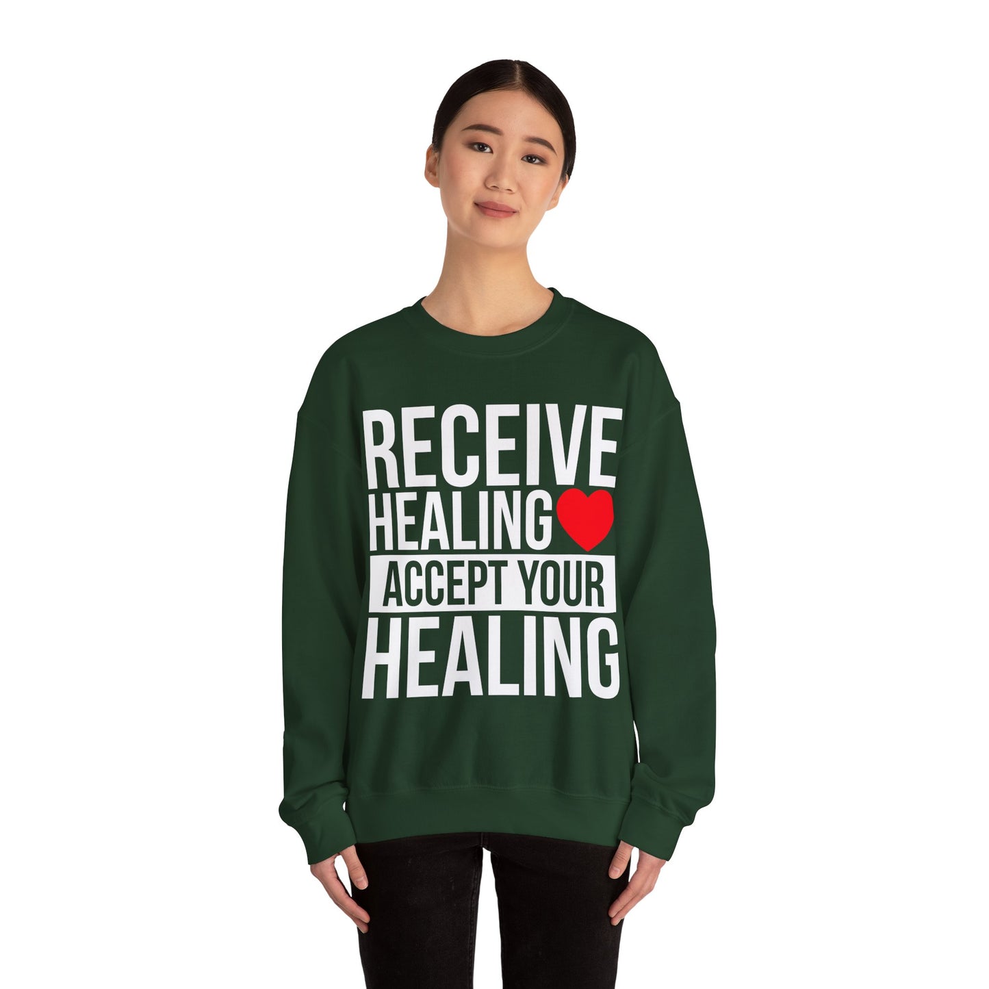 Receive Healing Crewneck Sweatshirt - Unisex Heavy Blend