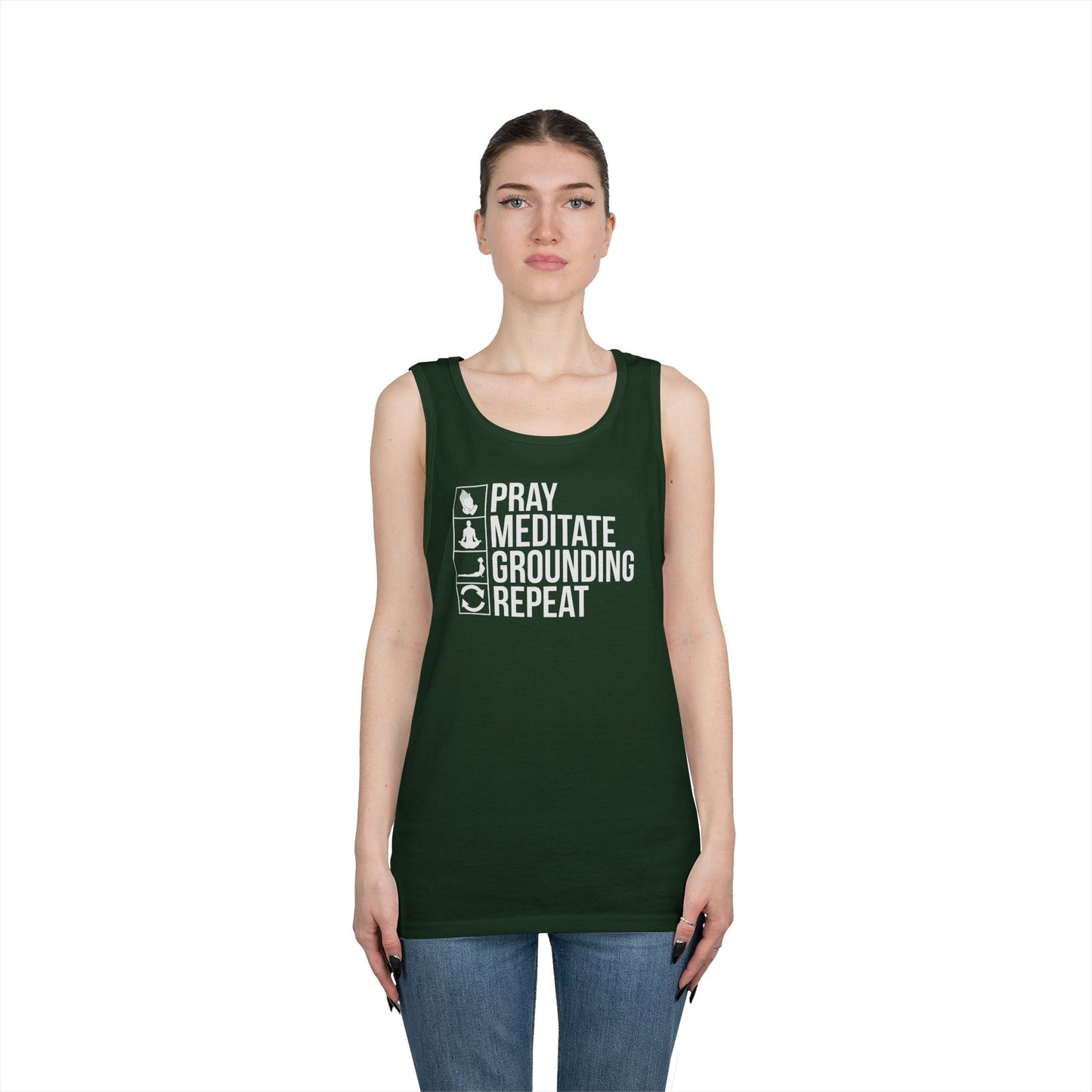 Repeat Unisex Heavy Cotton Tank Top