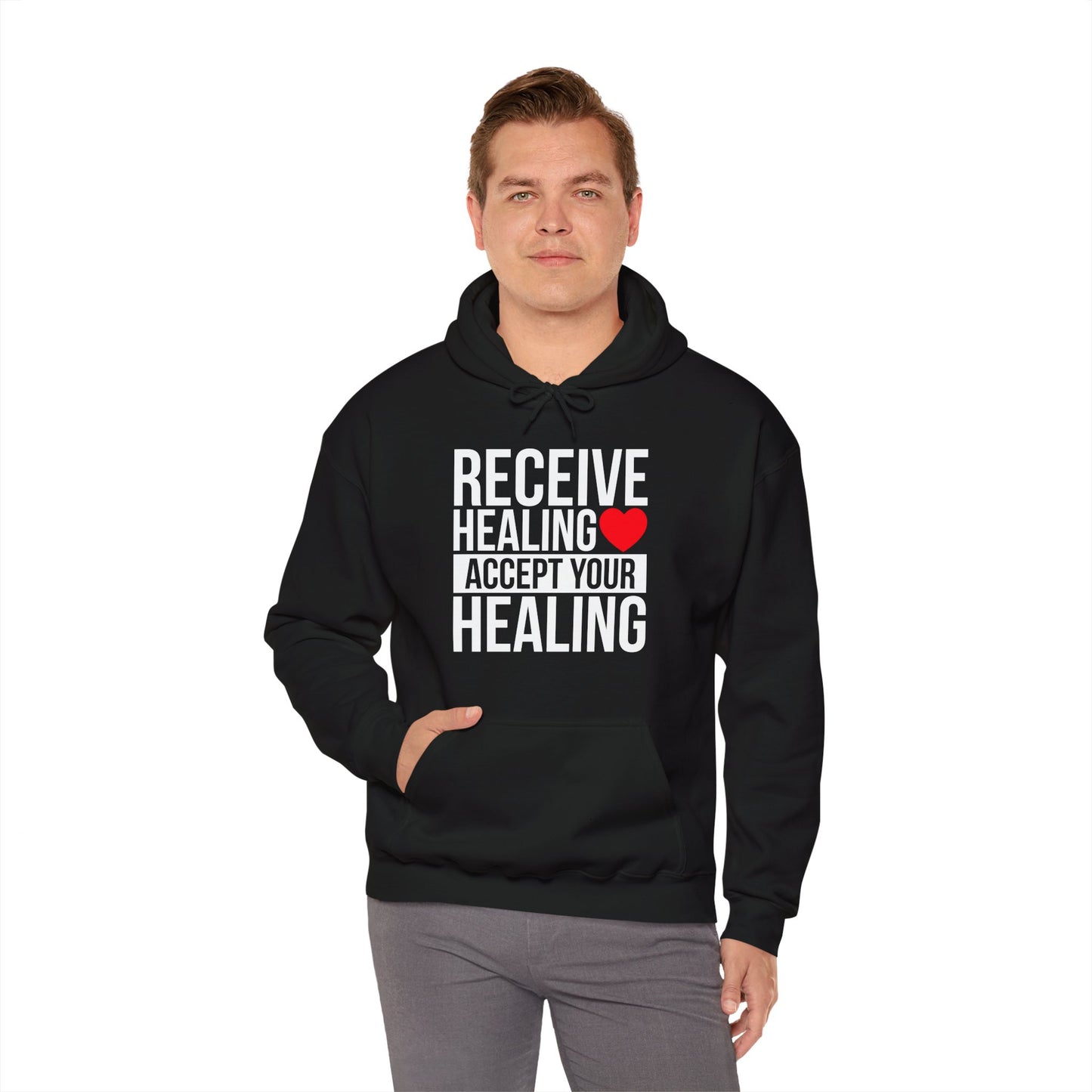Receive Healing Unisex Heavy Blend Hooded Sweatshirt