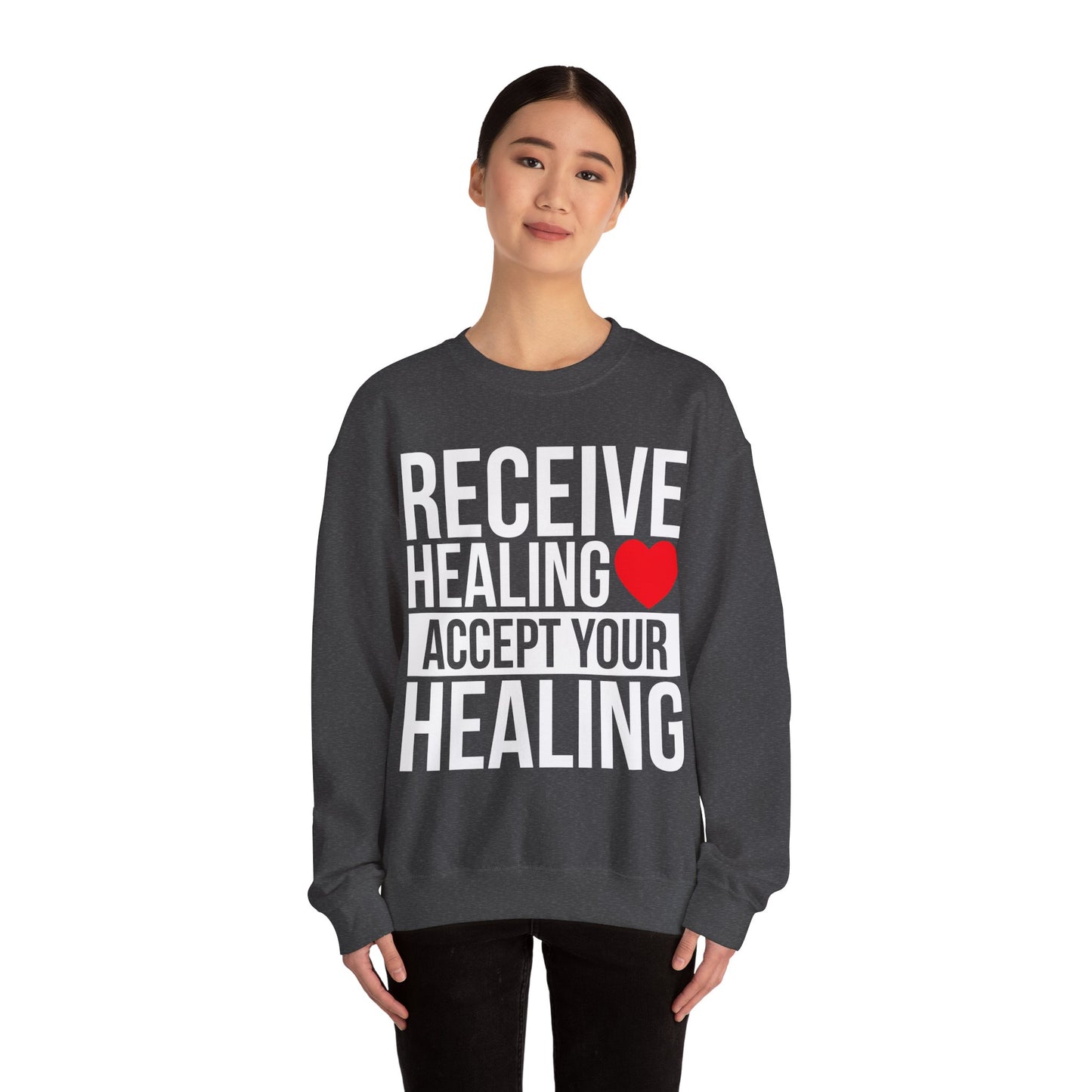 Receive Healing Crewneck Sweatshirt - Unisex Heavy Blend