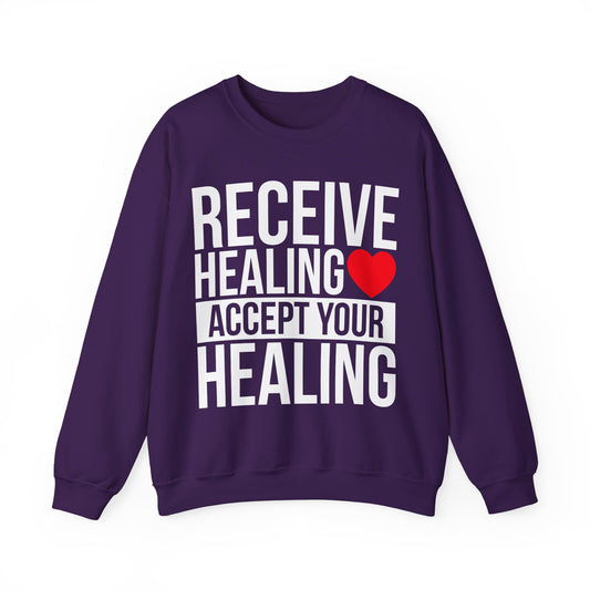 Receive Healing Crewneck Sweatshirt - Unisex Heavy Blend