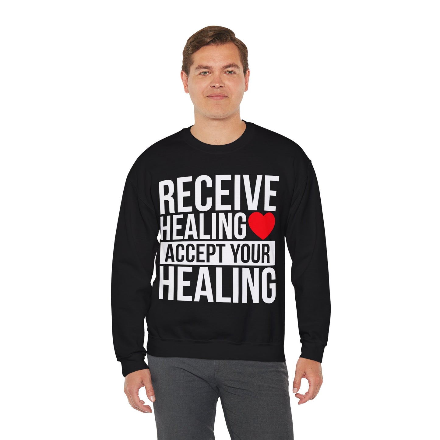 Receive Healing Crewneck Sweatshirt - Unisex Heavy Blend