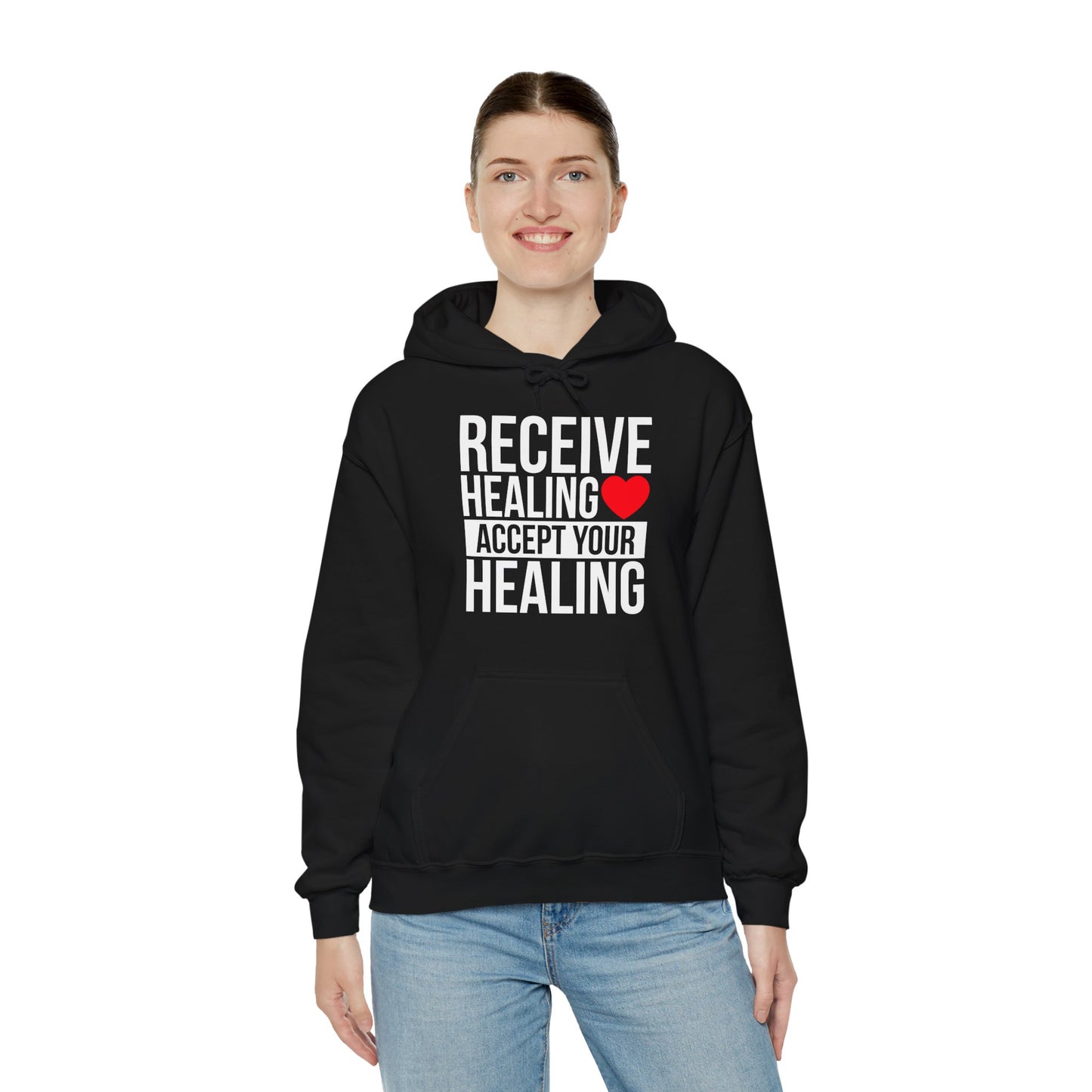 Receive Healing Unisex Heavy Blend Hooded Sweatshirt