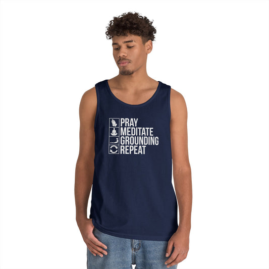 Repeat Unisex Heavy Cotton Tank Top