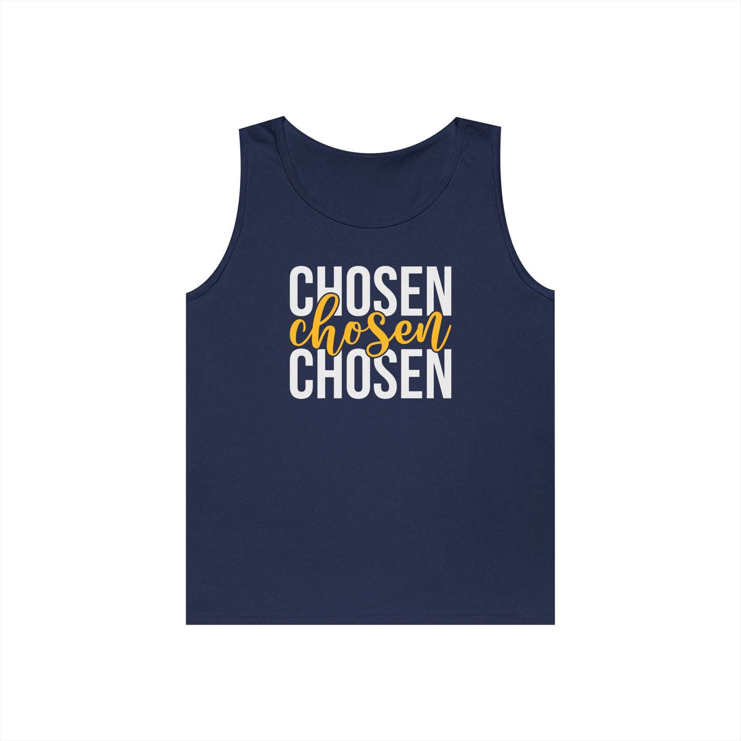 Chosen Heavy Cotton Tank Top - Unisex Motivational Wear