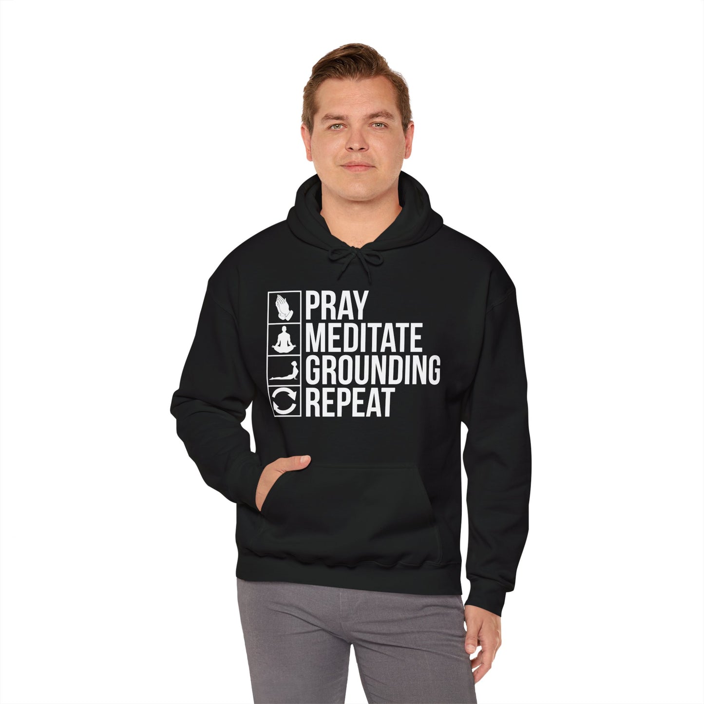 Repeat Unisex Heavy Blend Hooded Sweatshirt