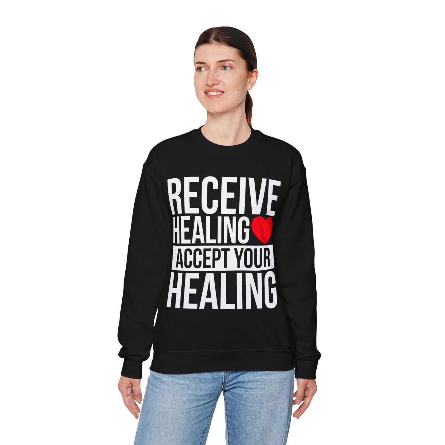 Receive Healing Crewneck Sweatshirt - Unisex Heavy Blend