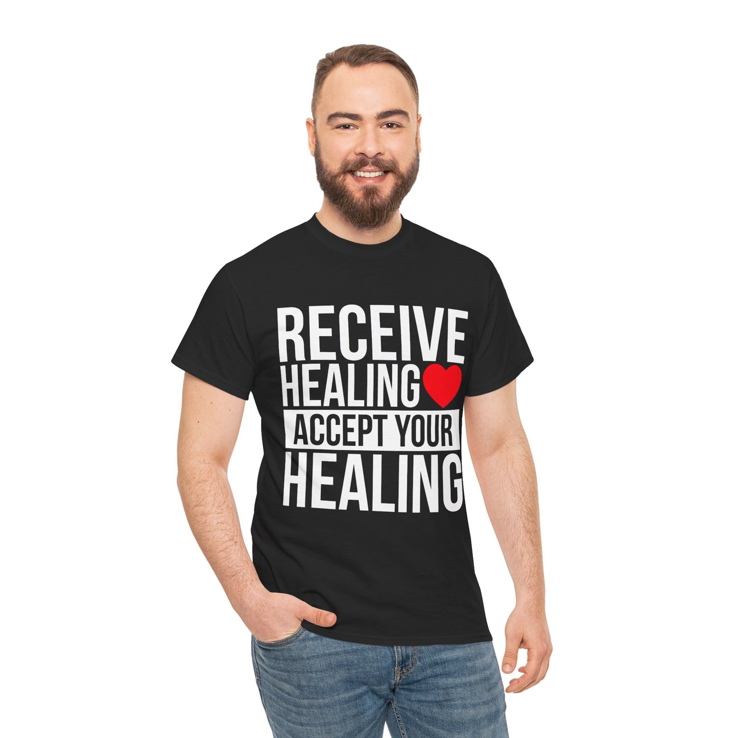 Unisex Heart Healing Heavy Cotton Tee