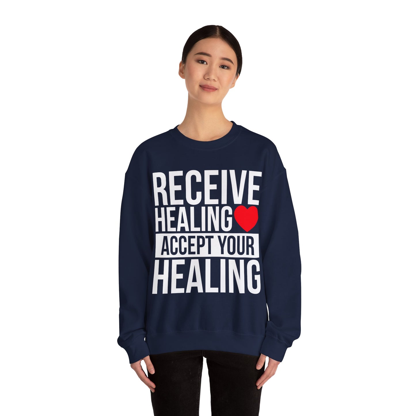 Receive Healing Crewneck Sweatshirt - Unisex Heavy Blend