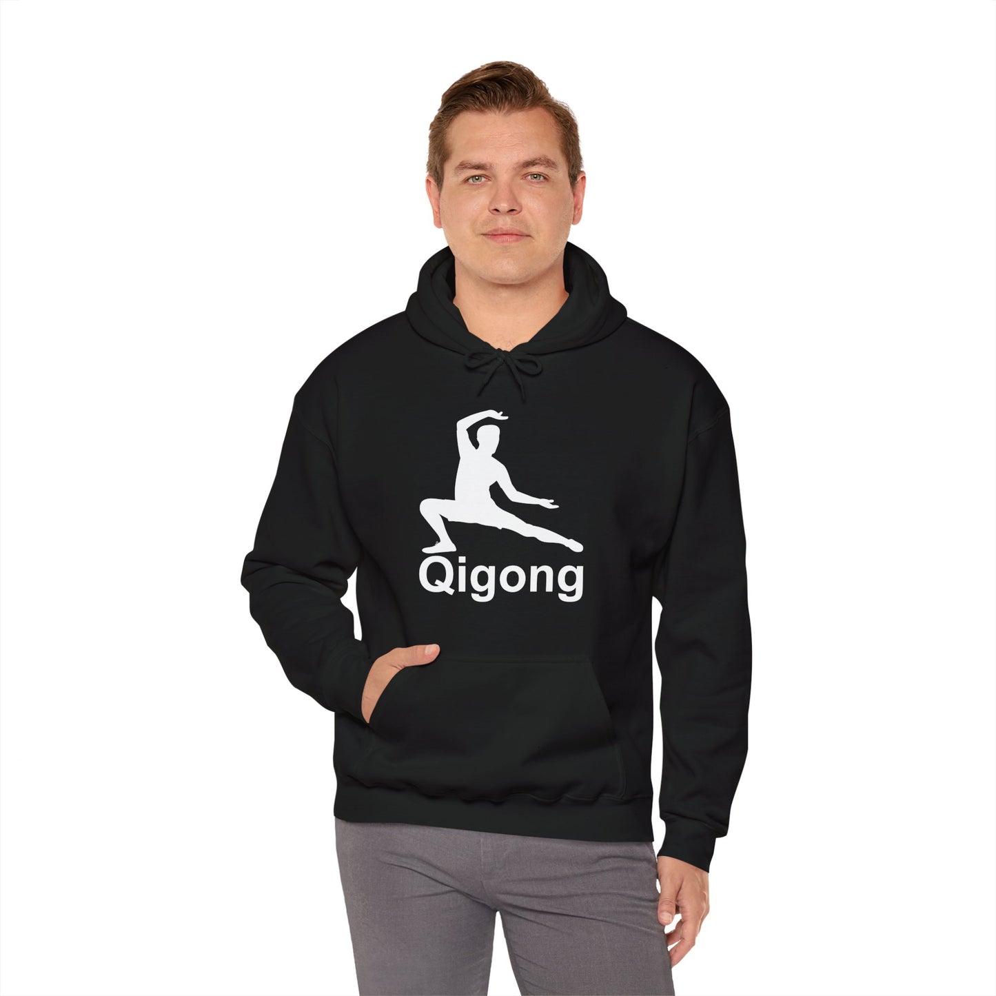 Qigong Unisex Heavy Blend Hooded Sweatshirt