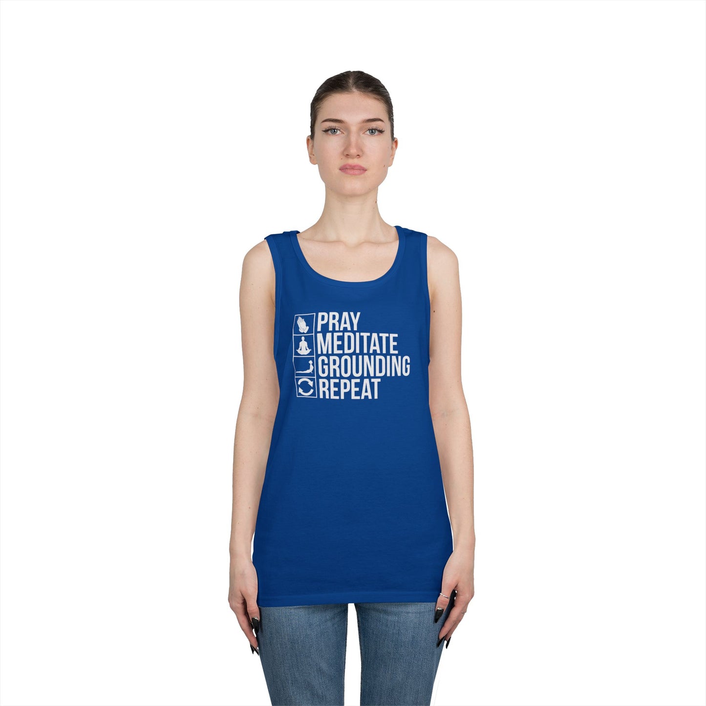 Repeat Unisex Heavy Cotton Tank Top