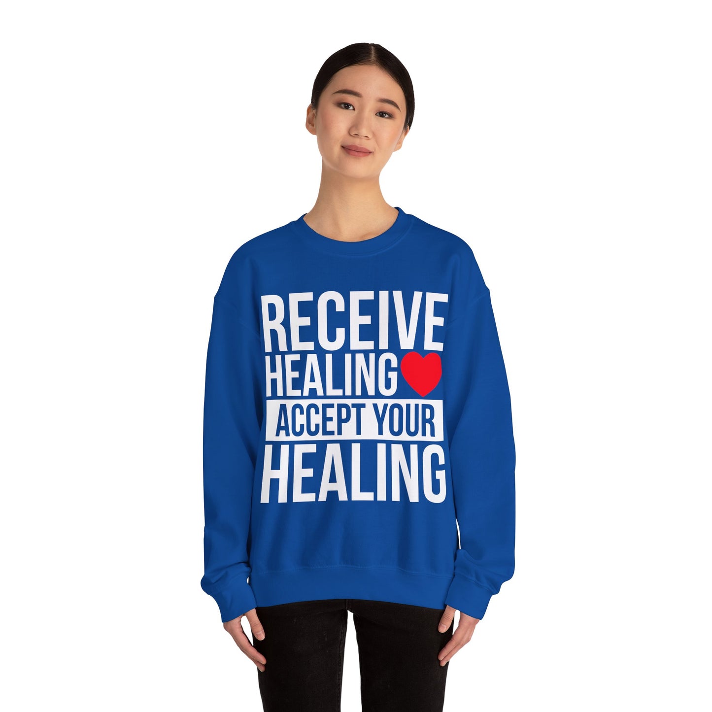 Receive Healing Crewneck Sweatshirt - Unisex Heavy Blend