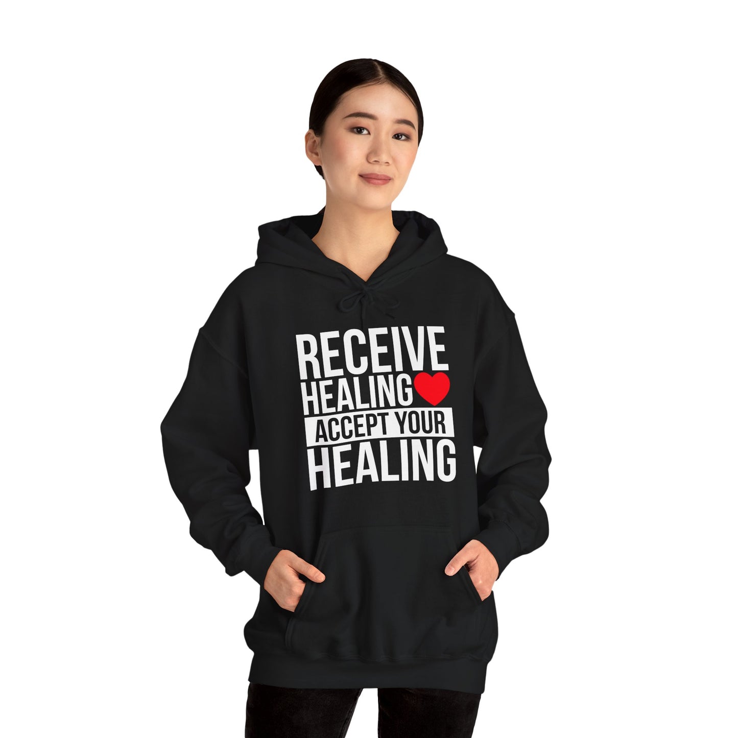 Receive Healing Unisex Heavy Blend Hooded Sweatshirt