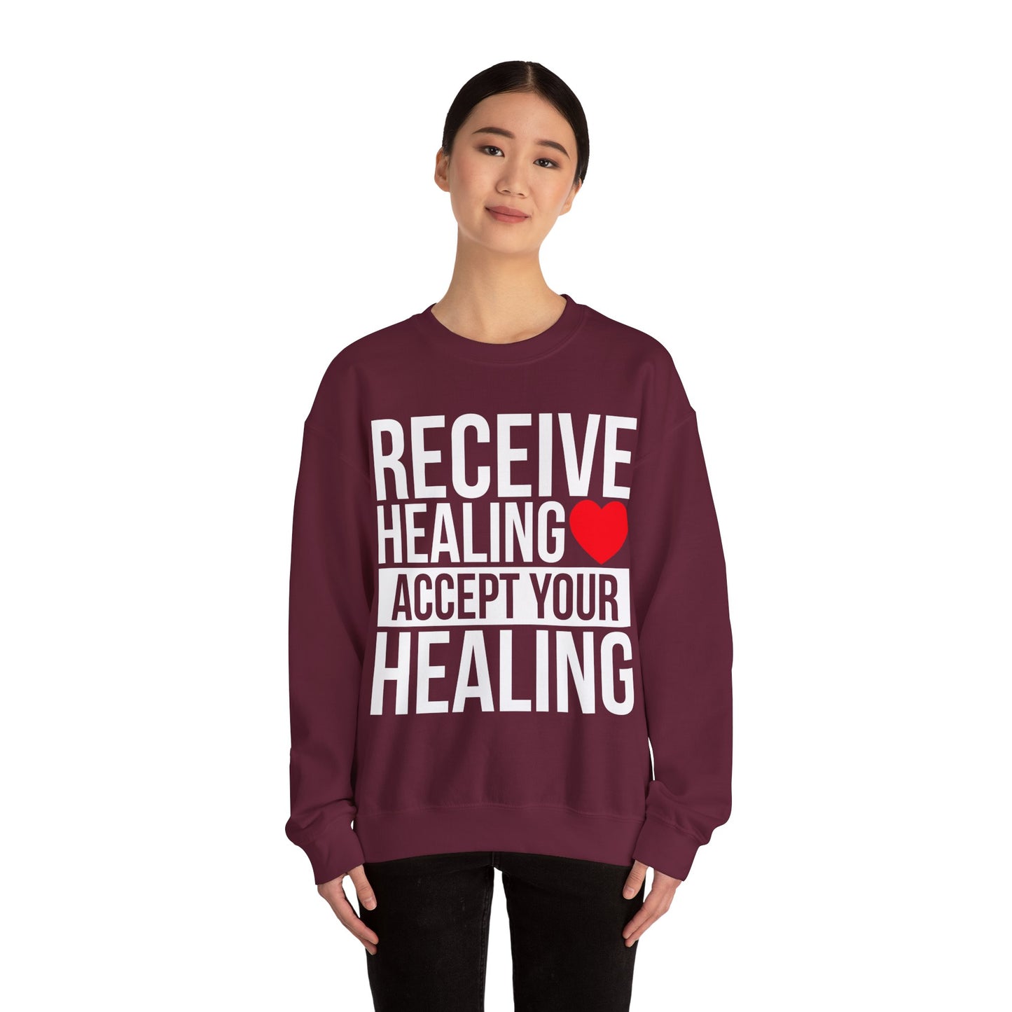 Receive Healing Crewneck Sweatshirt - Unisex Heavy Blend