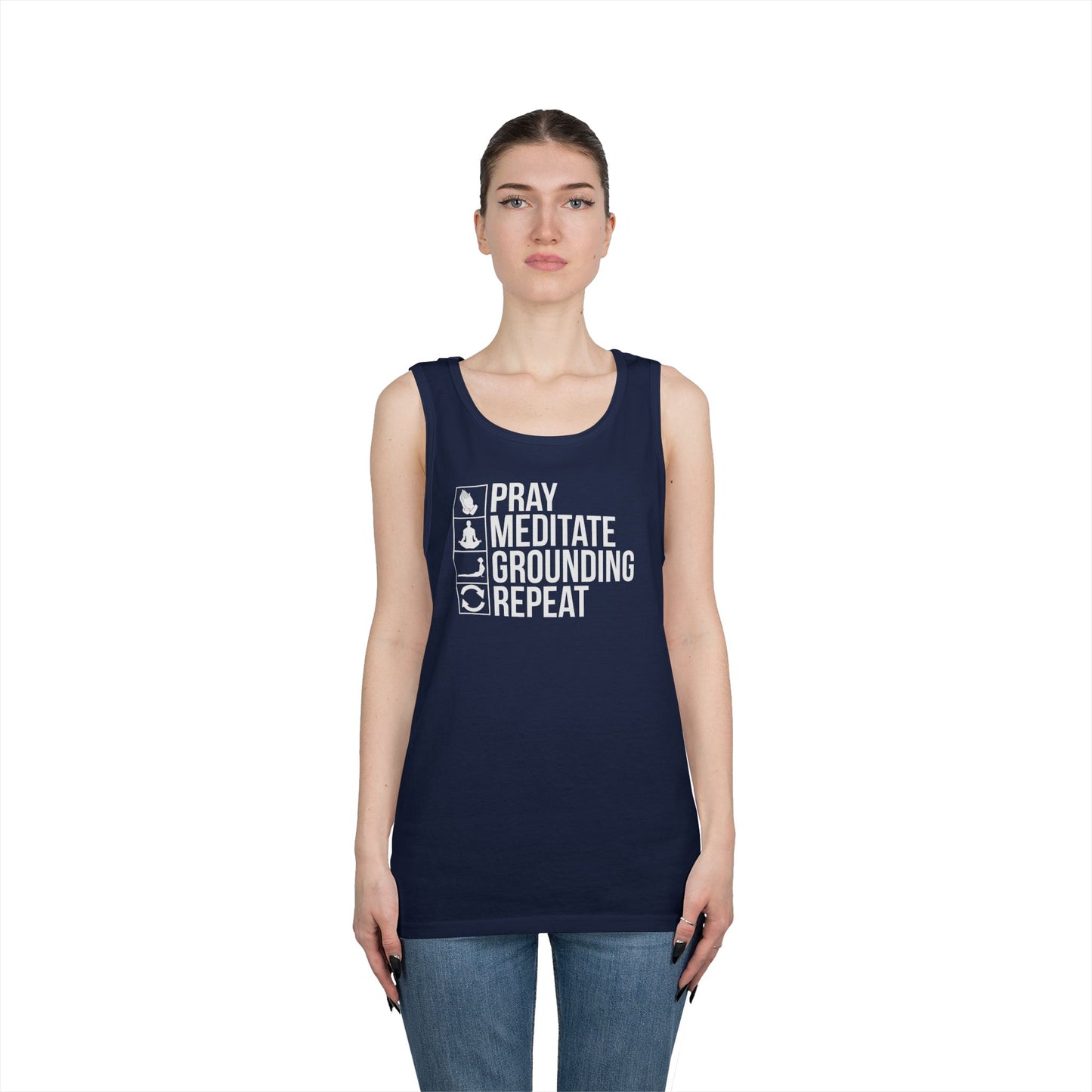 Repeat Unisex Heavy Cotton Tank Top