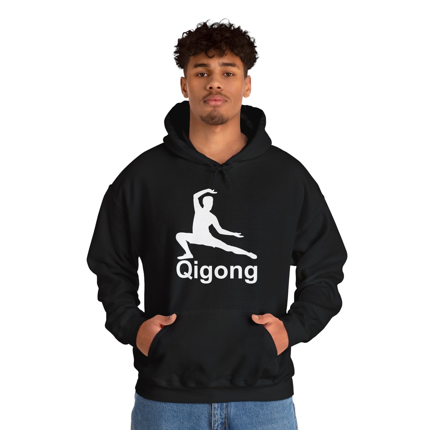 Qigong Unisex Heavy Blend Hooded Sweatshirt
