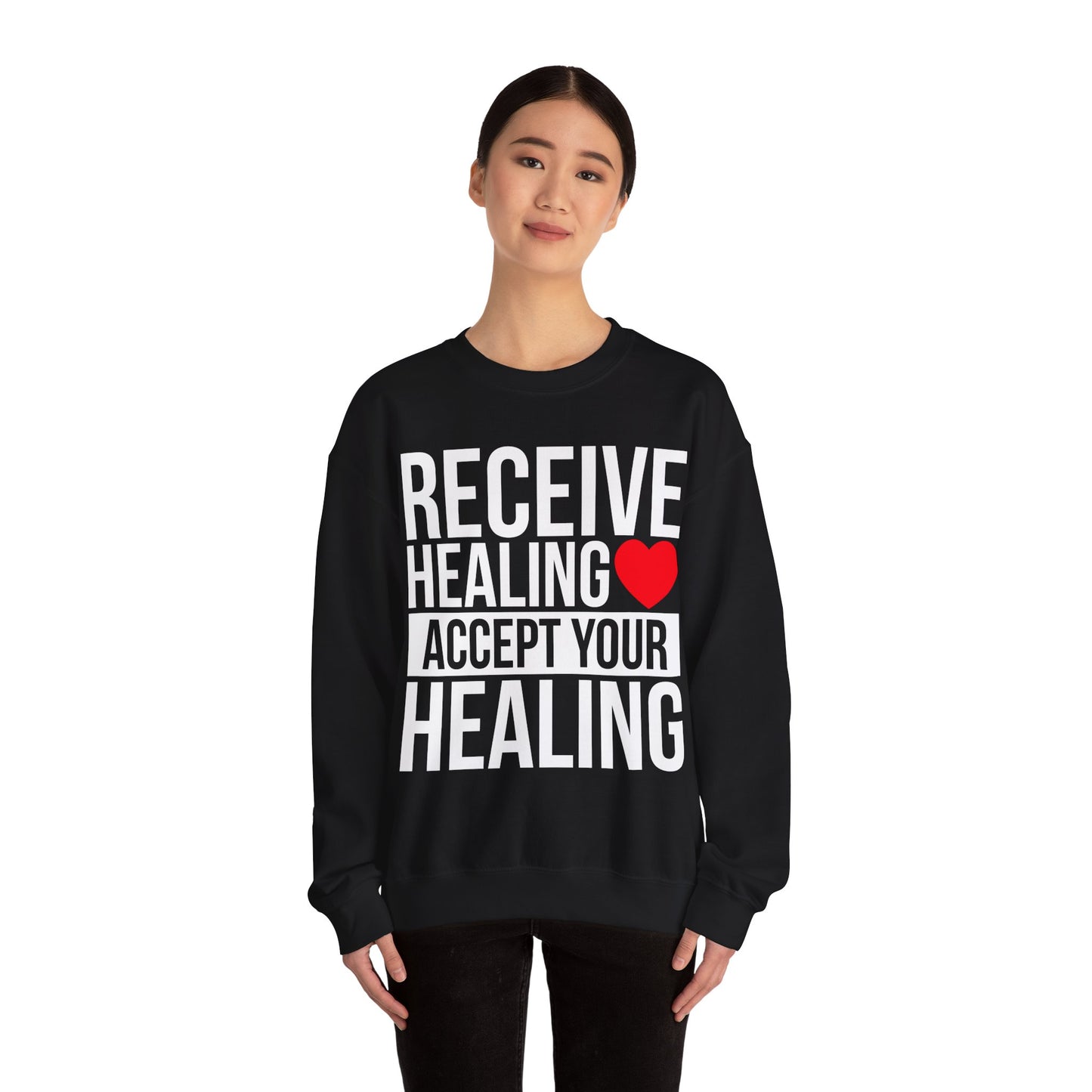 Receive Healing Crewneck Sweatshirt - Unisex Heavy Blend