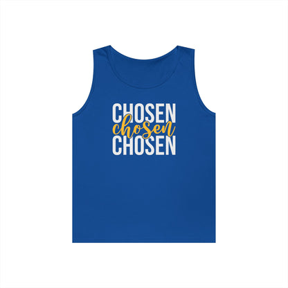 Chosen Heavy Cotton Tank Top - Unisex Motivational Wear