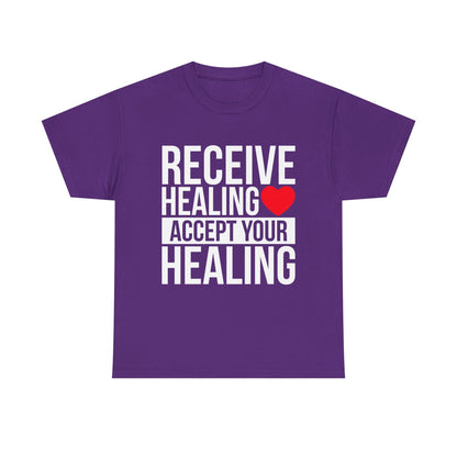 Unisex Heart Healing Heavy Cotton Tee