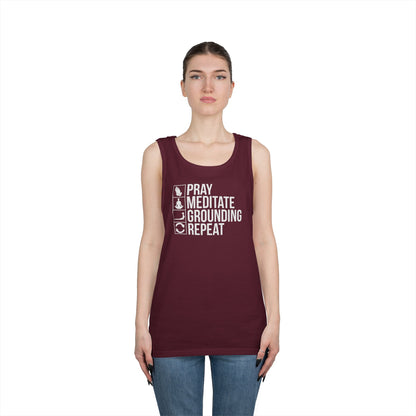 Repeat Unisex Heavy Cotton Tank Top