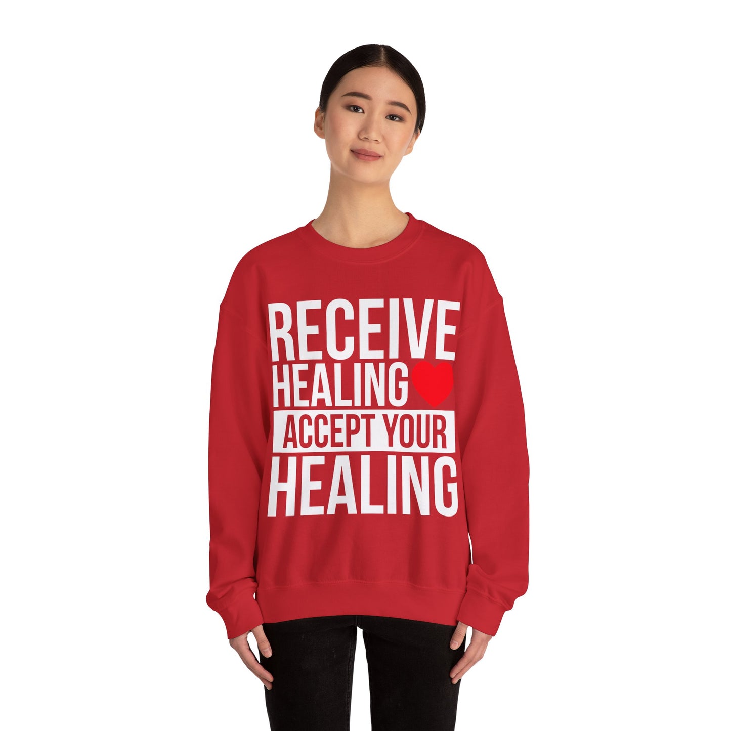Receive Healing Crewneck Sweatshirt - Unisex Heavy Blend