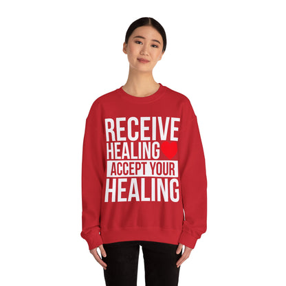 Receive Healing Crewneck Sweatshirt - Unisex Heavy Blend