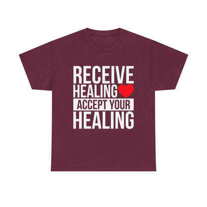 Unisex Heart Healing Heavy Cotton Tee