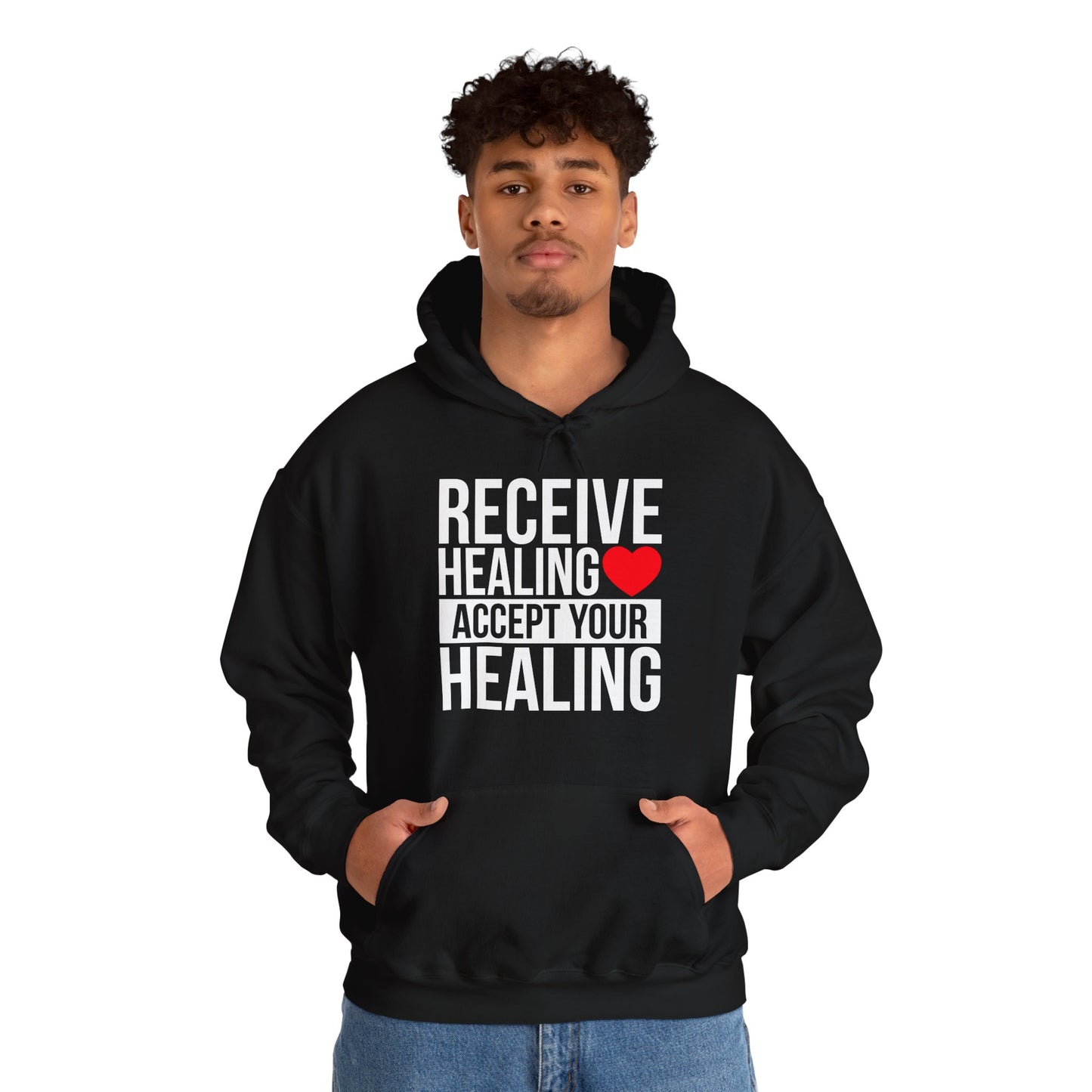 Receive Healing Unisex Heavy Blend Hooded Sweatshirt