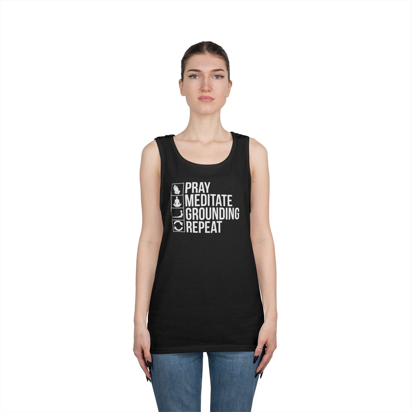 Repeat Unisex Heavy Cotton Tank Top