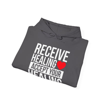 Receive Healing Unisex Heavy Blend Hooded Sweatshirt