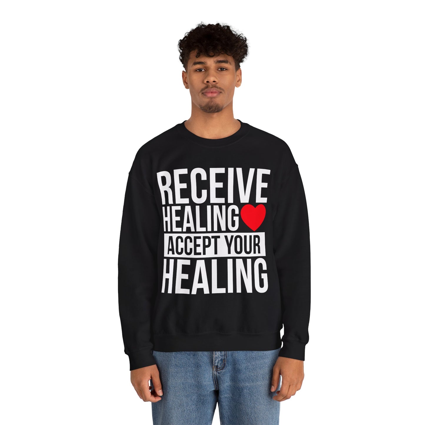 Receive Healing Crewneck Sweatshirt - Unisex Heavy Blend